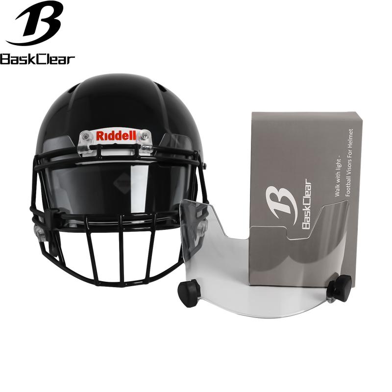 RainbowFootball Visor  - Football Helmet Visor Fits Adult & Youth Football Helmets- Football Visors for Helmet - Anti-Fog, Scratch Resistant Clear Visor Football Face Shield