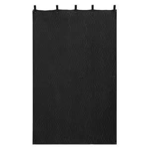 Acoustic Sound Dampening Blankets And Soundproof Curtains, 80 X 48 Inches, Grommeted Studio Blanket For Windows And Doors, Light Blocking, Echo Reduction For Music Recording, Home Studio, Black