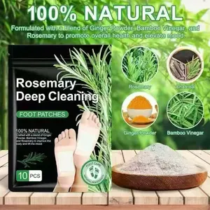 Natural Herbal Foot Detox Patches -GingerBamboo Deep Cleansing Pads for Stress Relief Toxin Removal, Better Sleep Eliminate dampness from the body& Wellness FitnessTreatment Healthcare Solution TherapeuticHealthy Therapy