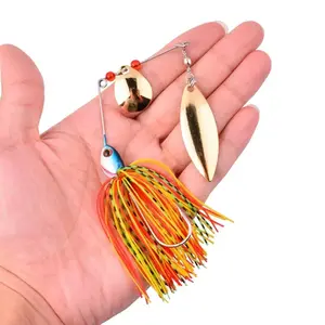 1pcs Spinner Bait 10G 16G 17G Metal Lure Hard Fishing Lure Spinner Lure Spinnerbait Pike Swivel Fish Tackle Wobbler Fishing Pro