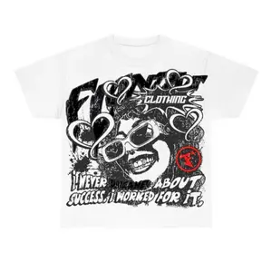 Bred Velvet 11s Flontae T-Shirt Never Dream Graphic Womenswear Black Breathable Clear