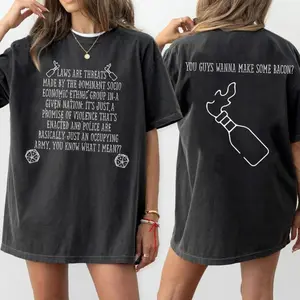 X-Vintage Retro 90s Joke and Laws Are Threats Shirt Unique RPG Tee Gift