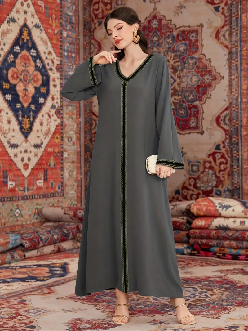 knee length dresses for ladies Arabian Cardigan Gown for Kids 34 Inches Length