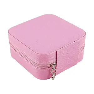 YUJIANNI Jewelry Box Organizer Pink 10oz Compact Desktop Decor 10*10*5cm