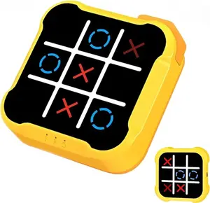 Handheld Electric Puzzle Game Console - Tic Tac Toe Game Educational Road Trip Activities for Kids - Board Games, Ideal Birthday for Kids and Adults