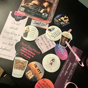 Stephanie Renee Swag pack-assorted stickers, bookmarks, pens, and more