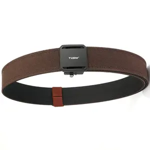 Heavy Duty Tactical Belt for Men Double Layer Stiffened Nylon Belt with Automatic Buckle Quick Release 3.8cm Shooting Training Utility Belt for CCW Outdoor Hiking All-day Comfort Built To Last Gear Summer Essential