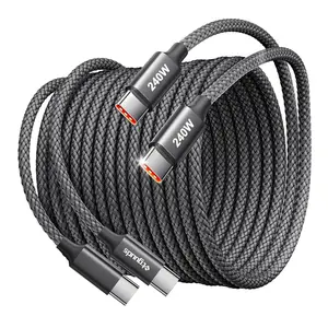 240W USB C to USB C  10ft, 2-Pack C to C   , Type C Charger  , USBC to USBC Cord for  17 16 15 Series  Galasy S26 S25 S24, MacBook iPad Pixel