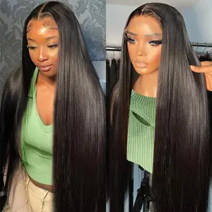 Bling Hair Straight Human Hair Wig 13x6 13x4 Transparent Lace Front Wigs Straight Human Hair Lace Frontal Wigs 180% Density With Baby Hair TikTokShopHolidayHaul