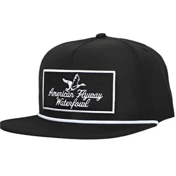 Retro Throwback Adjustable Vintage Rope Snapback Baseball Cap - Black Detail, Decorative Patch Accent, Casual Fashion Apparel, Vintage Rope Look Sports & Outdoor Accessory, Rope Detail