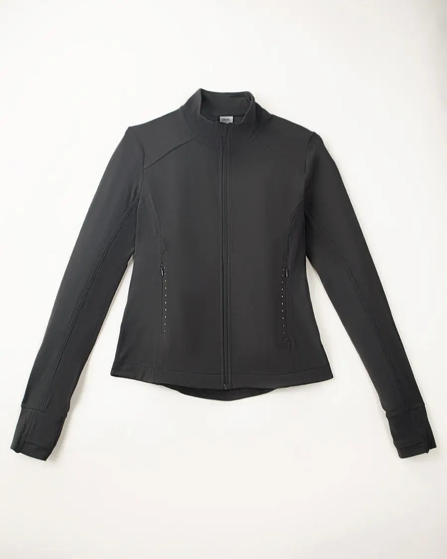Slim-Fit Athletic Jacket | Full-Zip with Pockets