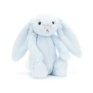 Bashful Blue Bunny, Cute Bunny Plush Toy, Soft Stuffed Rabbit Doll, Kawaii Room Decor, Gift for Kids & Girls