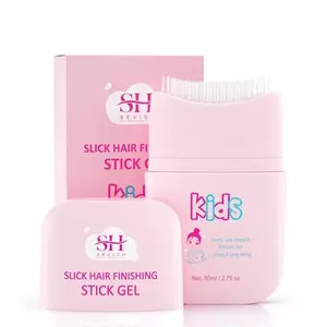 Pink Cloud Kids Broken Hair Finishing Stick Gel Hair Gel for Toddlers, Kids Light Smell Hair Style Product, Mild Ingredients Designed for Children's Hair Finishing Stick with Comb Integration, Natural Ingredients for Edge Contro