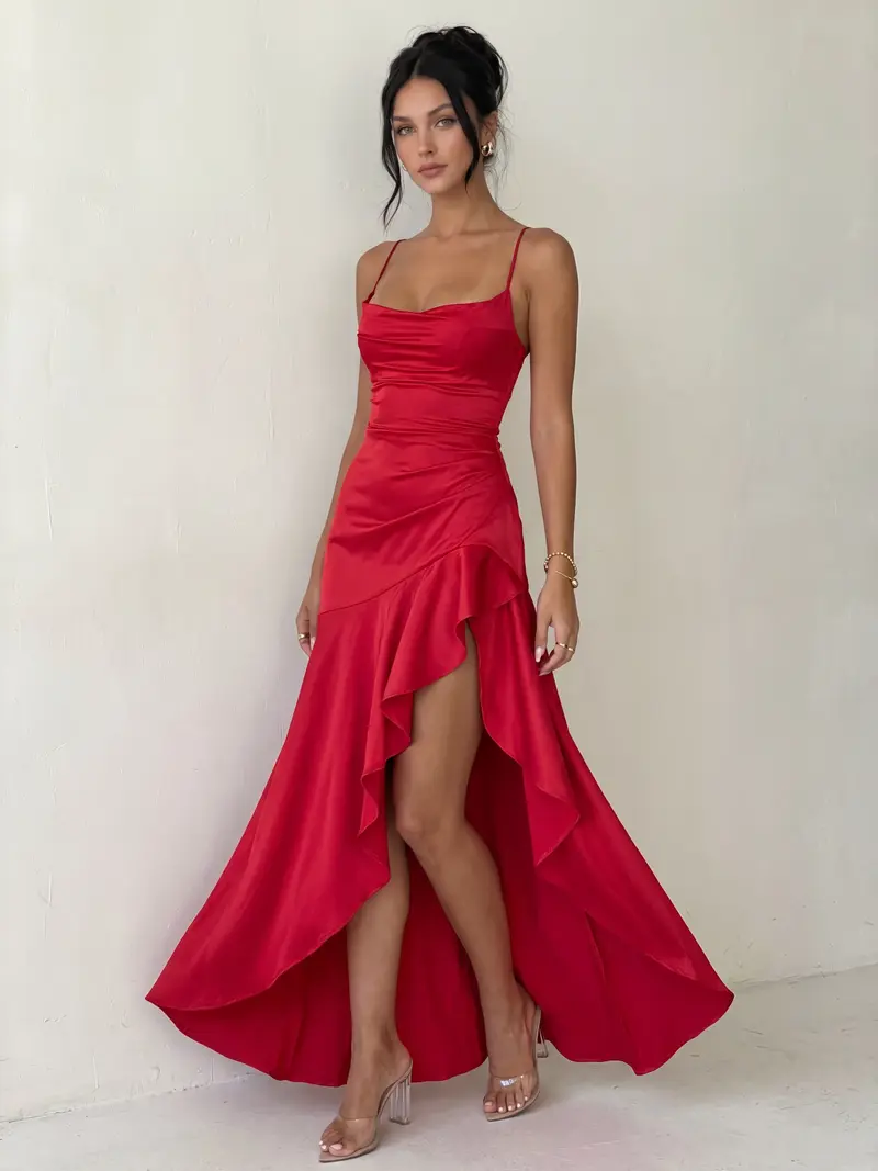 strapless open back dress Universal Standard Plus Size Cooling Stretch Cupro Savannah Dress main image 1