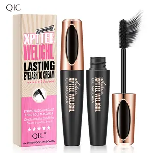 4D Waterproof Silk Fiber Mascara – Smudge-Proof Quick Dry Lash Lift for Curl, Length & All-Day Eye Glam for Women & Girls.