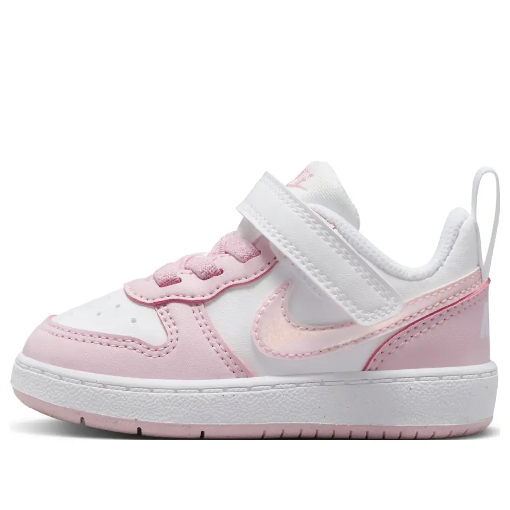 Nike Court Borough Low Recraft Sneaker-Style Pink Foam Kids' Boys' Toddler Trainers (TD), Foam Padding, Foam Sole