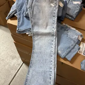 Light Wash Denim Jeans - High Waist with Classic Fit, Perfect for Everyday Wear, Ideal for All Seasons, Comfortable and Durable