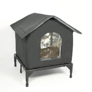 Outdoor Winter Cat Kennel and House, Waterproof and Weather-Resistant Cat Kennel, Easy-to-Wash Cat House for Pets, Reliable Protection, Spacious