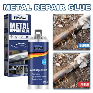 Metal Casting Glue (100ml) High-Temperature Resistant Welding Glue for Metal Castings, Sand Holes, Porosity, Cracks, and Strong Welding
