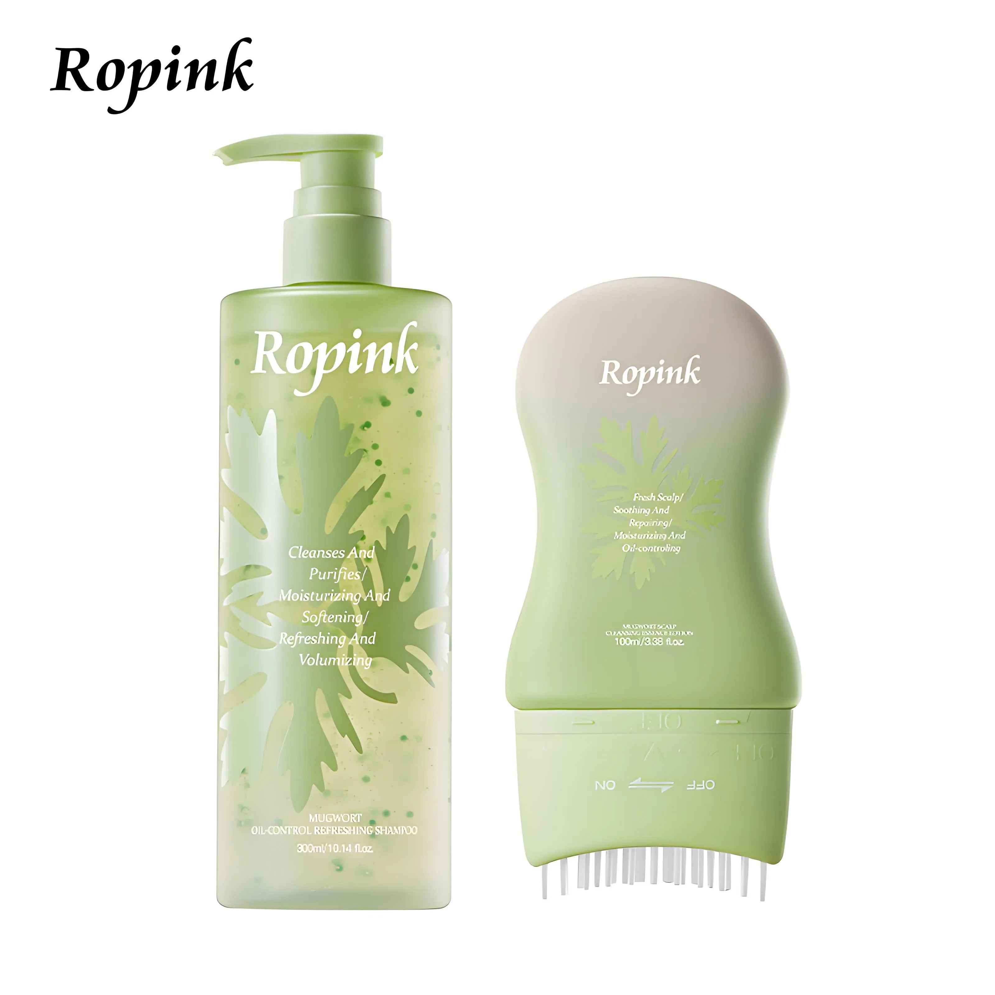 ROPINK Scalp Wellness Kit, Anti-Dandruff & Itch Relief Duo Pack with Pre-Wash Detox & Shampoo Cleanser for Sensitive Scalp, 500g, Anti-Itch