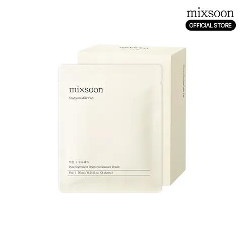 [mixsoon Official Shop] Soybean Milk Toner Pads - 10EA Moisturizing Korean Skincare Toner Pads for Glass Skin