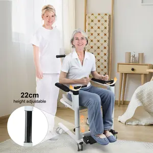 Patient Lift Transfer Chair, Portable Transfer Chair for Senior Adults, Bed to Toilet Transfer Lift, Portable Patient Lift Wheelchair for Home and Car