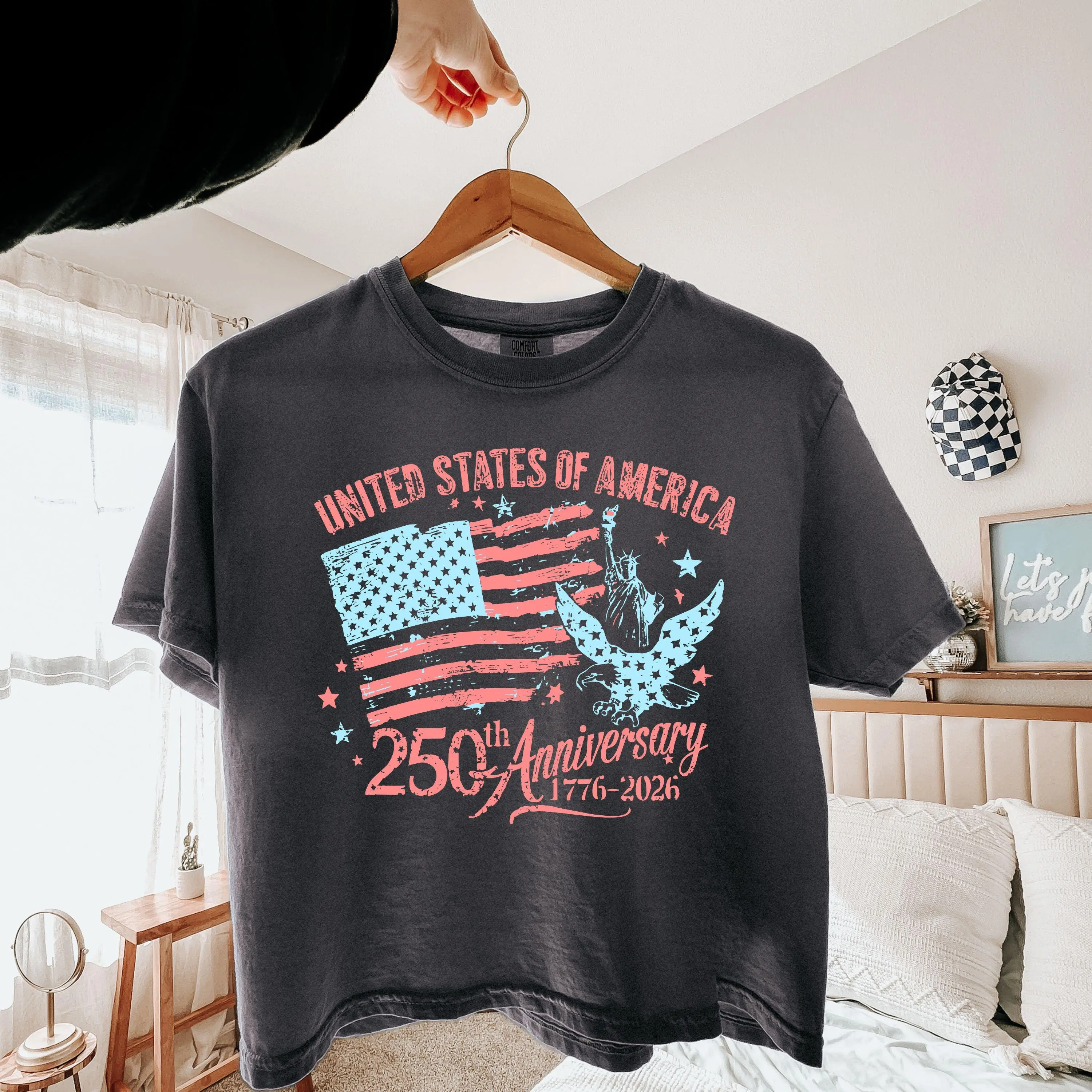 Comfort Colors Usa 250th Crop Top Patriotic 17762026 Shirt Fourth Of July Graphic Tee America Birthday Shirt Vintage Flag Crop Top