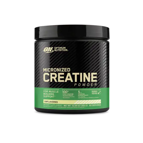 Optimum Nutrition Micronized Creatine Monohydrate Powder with Micronized Mix, 5g Servings, 60 Servings, Unflavored, Keto-Friendly Fitness & Wellness Supplement