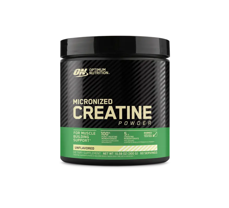 Optimum Nutrition Micronized Creatine Monohydrate Powder with Micronized Mix, 5g Servings, 60 Servings, Unflavored, Keto-Friendly Fitness & Wellness Supplement