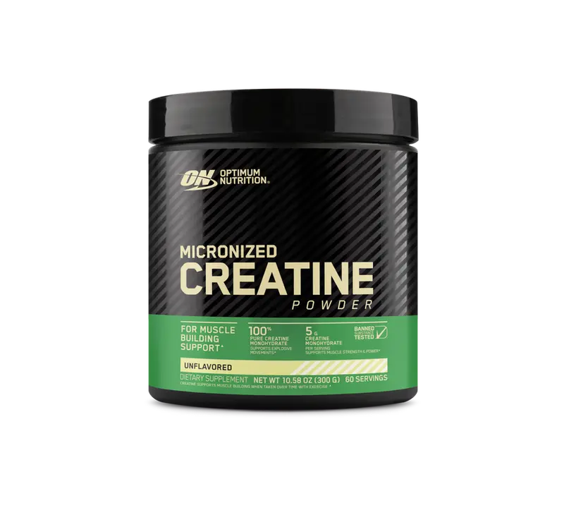 Optimum Nutrition Micronized Creatine Monohydrate Powder 5g Servings 60 Servings Unflavored Keto Friendly Healthcare Fitness Supplement