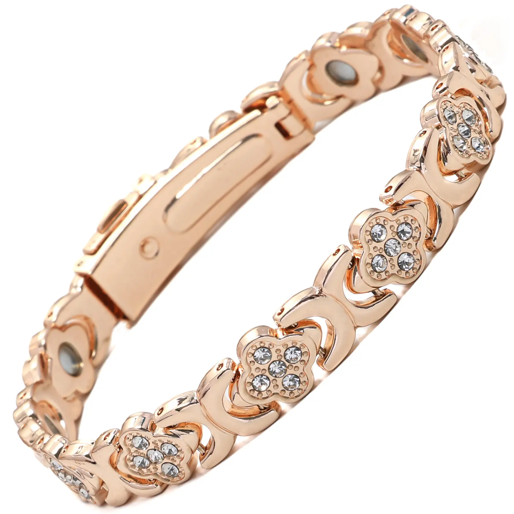 Copper Bracelets for Women Pure Copper Magnetic Bracelet with 3500 Gauss Effective Magnets TrendyStack Bangle Stretch Bangle Outdoorfun, Can be Adjusted Through the Built-in Regulator
