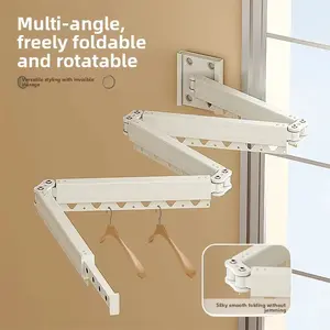 Foldable Curtain Rod and Shower Curtain Set - Invisible Partition, Waterproof, High-End Dry-Wet Separation for Bathrooms