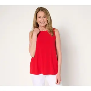 Susan Graver Modern Essentials Liquid Knit Sleeveless Top