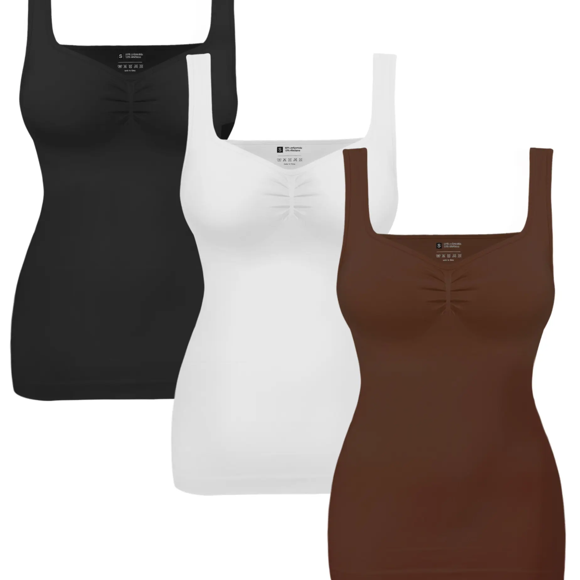 Black/White/Coffee 3pk