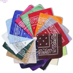 Paisley Cashew Floral Square Bandana, Polyester Hip Hop Headscarf, Lightweight Breathable Wrap for Outdoor Riding, Street Style, Sports and Daily Casual Wear