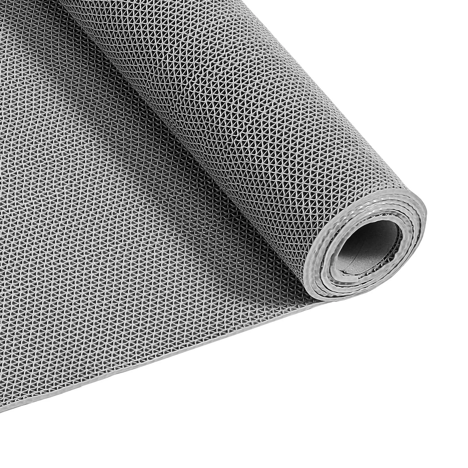 【SummerFinds】VEVOR Drainage Mat, 3 x 10 ft, PVC Non Slip Commercial Floor Mat, Wet Area Water Drain Splash Matting Hollow Doormat Roll, for Outdoor Indoor Restaurant Swimming Pool Patio Bathroom Washroom, Gray