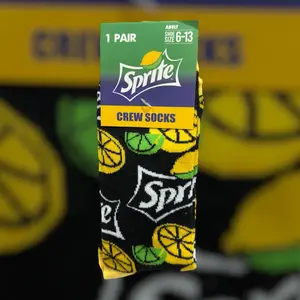 Sprite Crew Socks for Comfortable Everyday Wear - Moisture-Wicking, Soft Material, Available in Various Colors and Styles