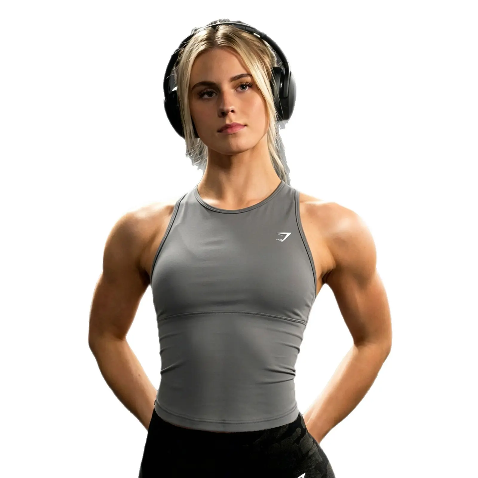 Shark Inspired Nude Feel Seamless Sports Tank Top for Women, Quick Dry Tight Fitness Vest, High Shockproof Support Sleeveless Yoga Top for Running Gym Workout Daily Outerwear