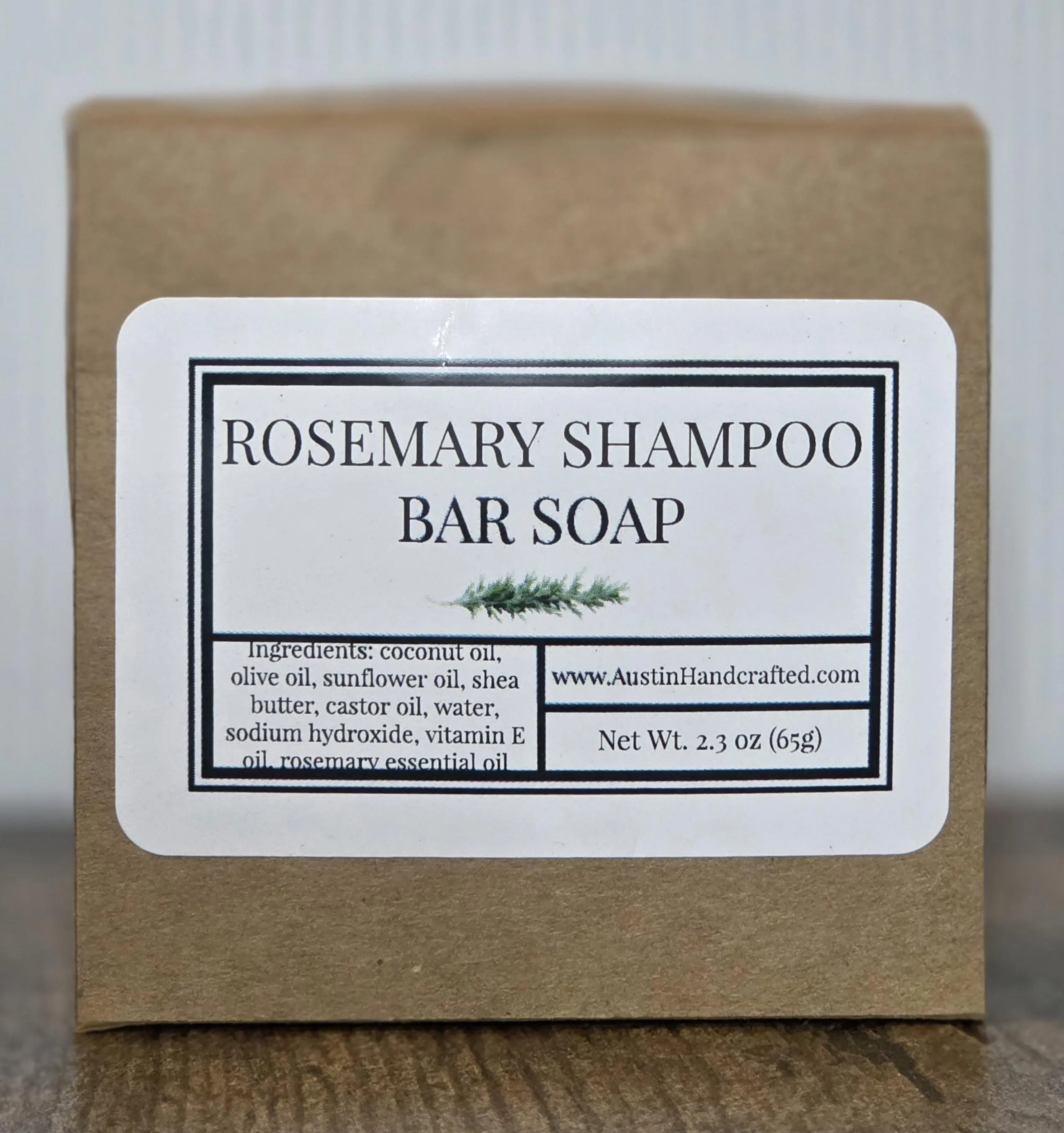 Rosemary Shampoo Bar - Natural Solid Shampoo Soap