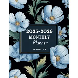 2025-2026 Monthly Planner with Vision Board: 24-Month Calendar, To-Do Lists, and Goal Setting Organizer Paperback – August 24, 2024