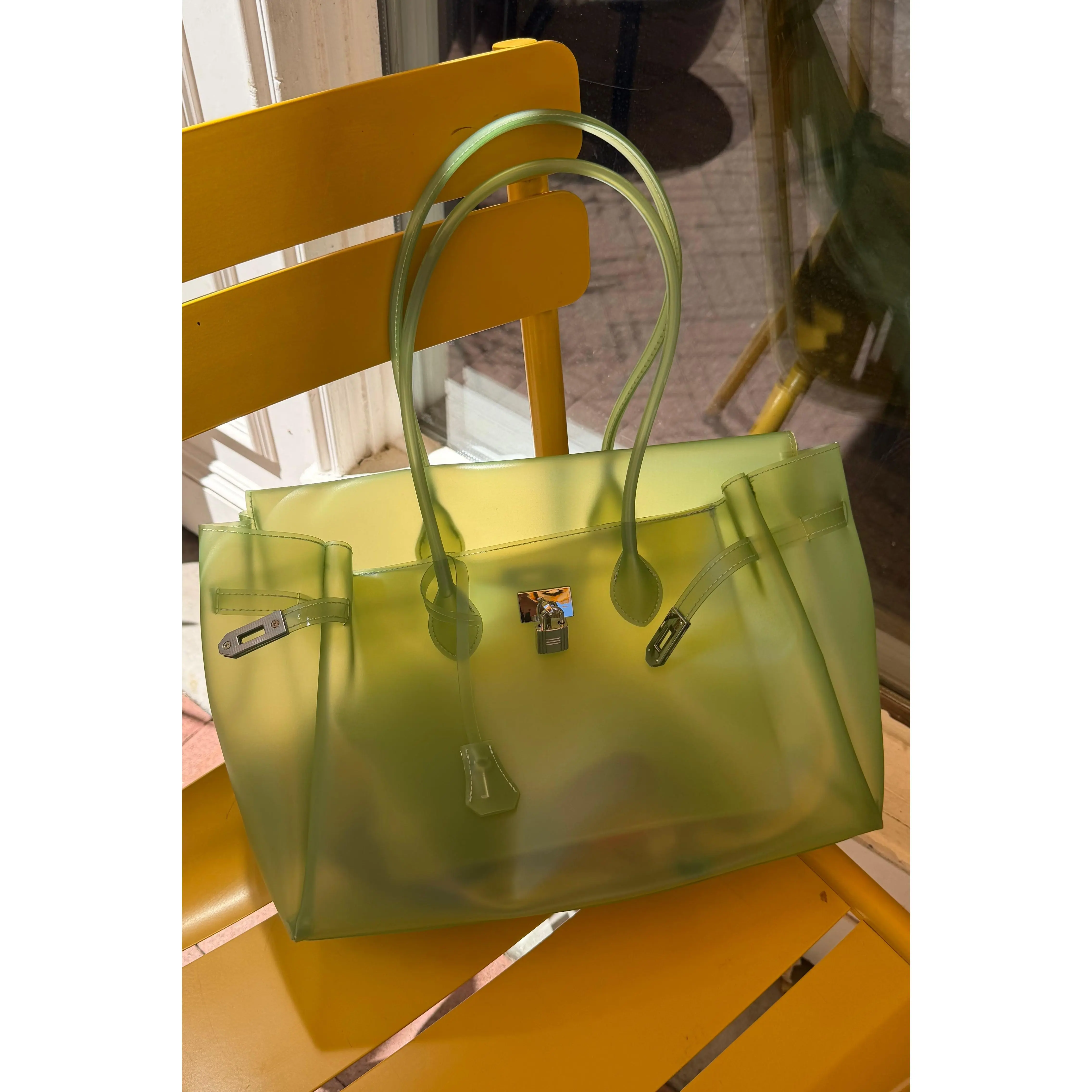 “It” Girl Summer Bag w/Lock (Army Green)