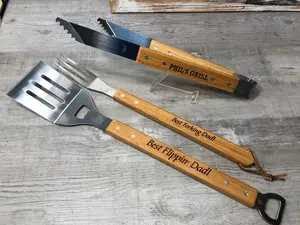 Personalized BBQ Spatula or tool set - Father's Day gift for dad, grilling accessories for grandpa, grill gift for guys, gift idea