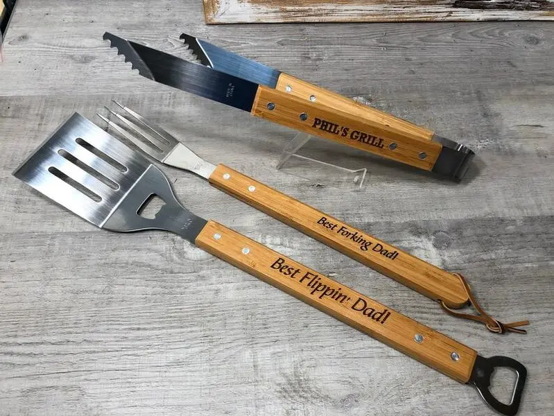 Personalized BBQ Spatula or tool set - Father's Day gift for dad, grilling accessories for grandpa, grill gift for guys, gift idea