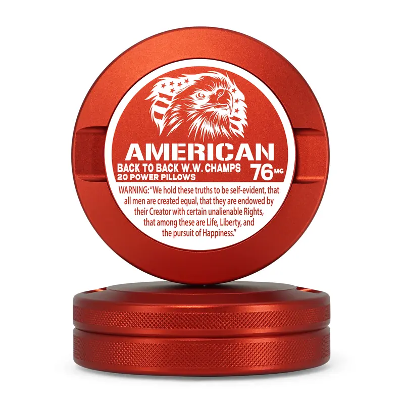 Premium Metal Storage Can - Laser Engraved Aluminum Tin, Metal Can, Portable EDC Container, Gift for Him, Travel-Friendly Organizer, AMERI'CAN