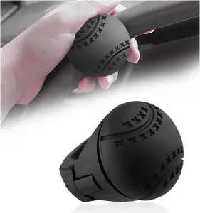 Steering Wheel Spinner, 360° Rotatable Anti-Slip Steering Wheel Knob Ball, Soft Silicone Power Handle Wheel Booster Spinner Knob For Auto Truck Boat Tractor, Car Accessories