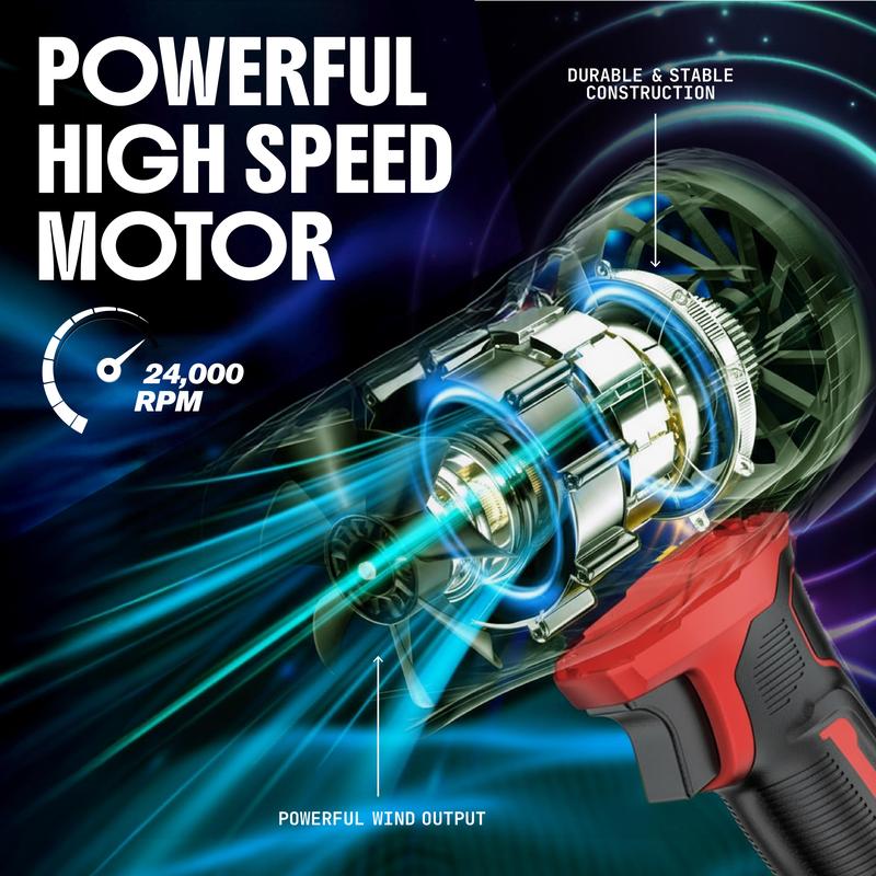 Bullseye Blower Rechargeable Cordless Leaf Dust Air Blaster