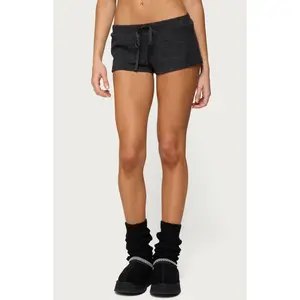 Edikted Women's Teddy Waffle Shorts