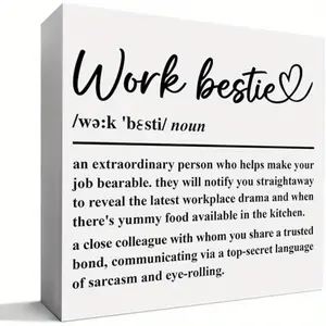 Work Bestie Gift for Women, Coworker Women Christmas Birthday Gift Thank You Gift for Friends Colleague Female Coworker Retirement Leaving New Job Farewell Gifts, a Extraordinary Person 5x5 inch Signage