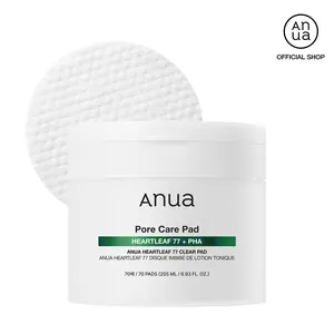 [Anua Official Shop] Heartleaf 77 Toner Pad 70 Sheets with PHA 6.93 fl.oz. (205ml)｜Non-comedogenic, Mild, Korean Skincare, skincare comfort, smooth exfoliate, daily, Gentle, Soothing