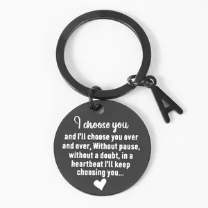 Stainless Steel Keychains - Durable, Emotional Commemorative Gifts for Friends or Partners - Perfect Tokens of Appreciation and Love